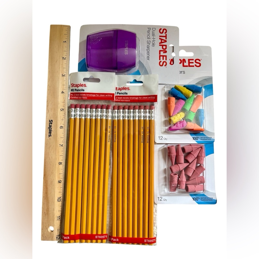 Pencil Pack with Eraser, Sharpener, School rule NWT